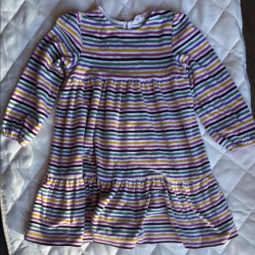 Mini Boden Multicolor Striped Casual Dress